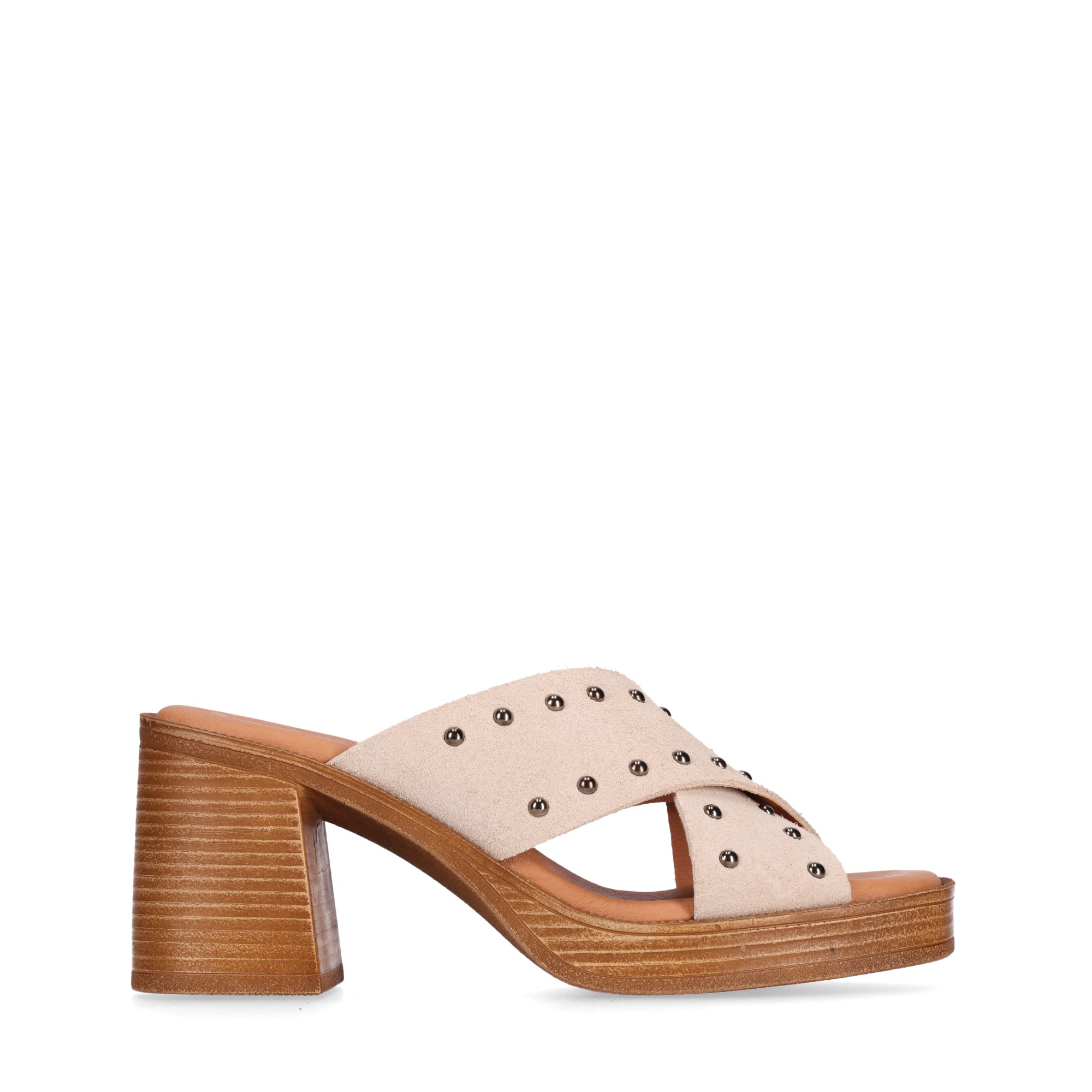 CHIKA10 LEATHER Sandalias Serraje de Mujer Chika10 Leather Tacon alto