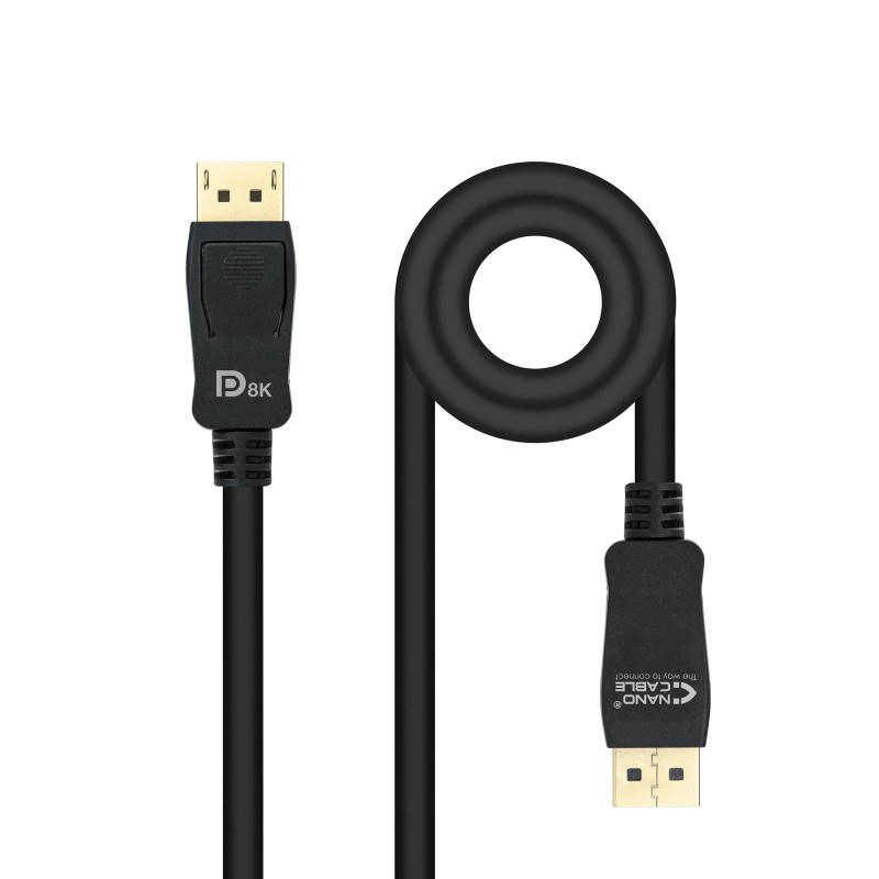Nanocable - 10.15.2501 cable DisplayPort 1 m Negro 10.15.2501