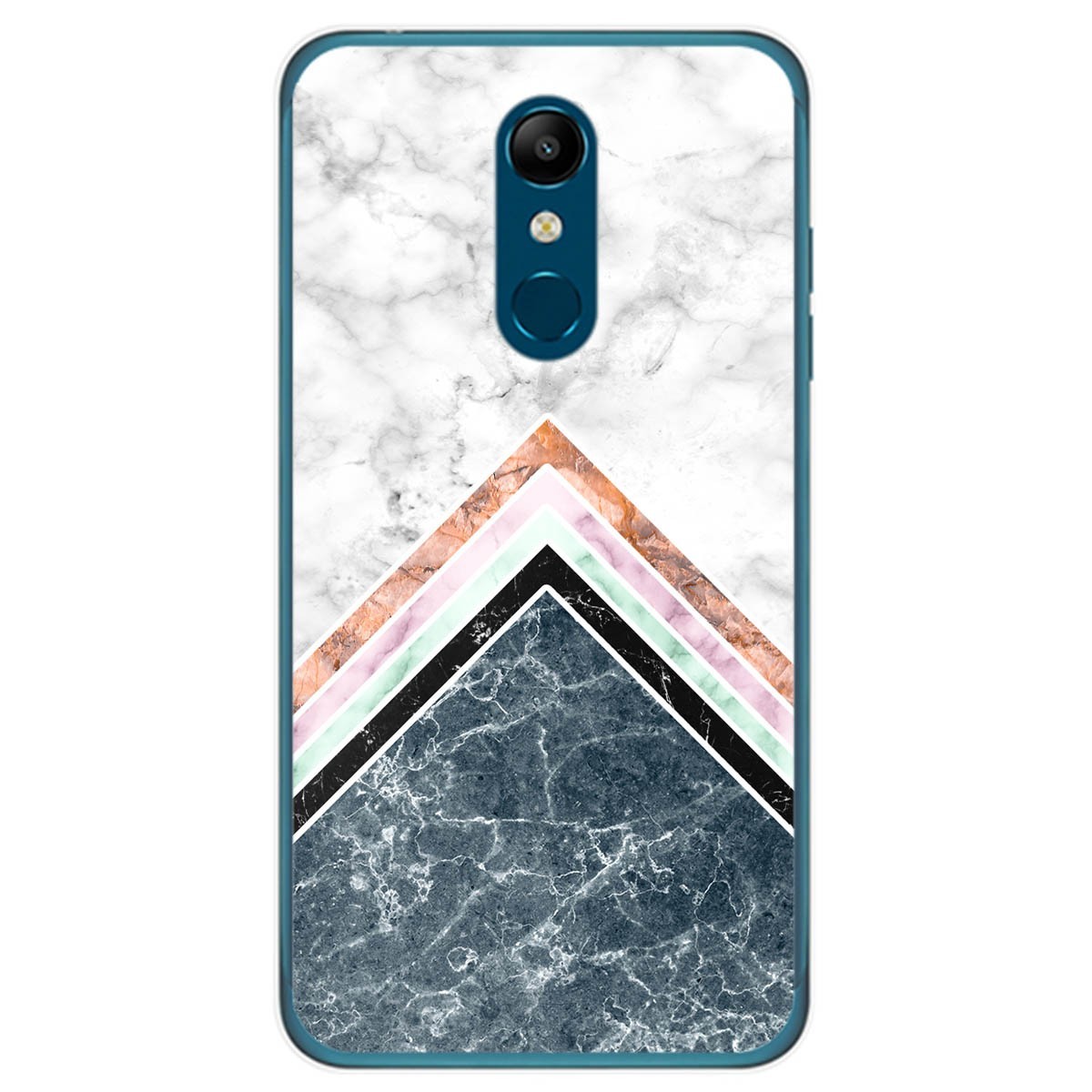 Tumundosmartphone Funda Gel Tpu para Lg K11 diseño Mármol 05 Dibujos