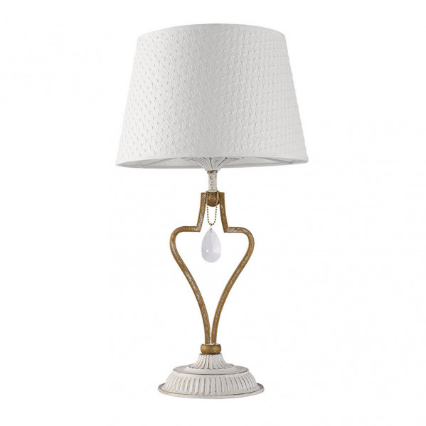 Sobremesa crasas 1xe14 blanco/oro 49x27x27 cm