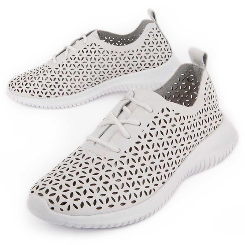 Sneaker Casual De Piel Para Mujer. Purapiel Reyza 102887
