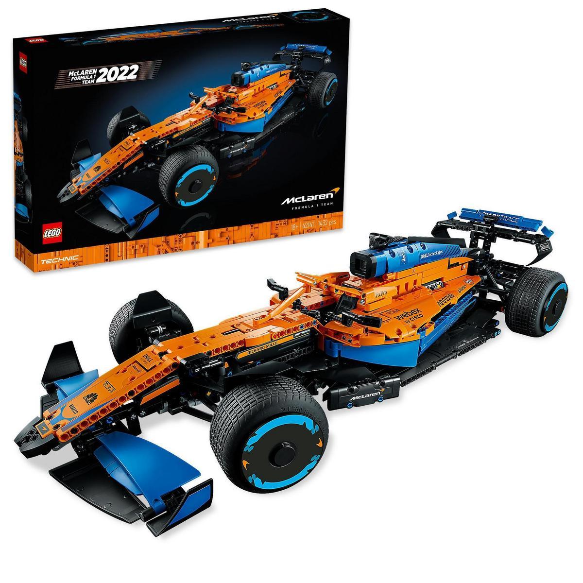 LEGO - Kit de construcción para adultos LEGO® Technic 42141 Coche de Carreras McLaren Formula 1™; construye una réplica del coche de 2022 (1434 piezas)