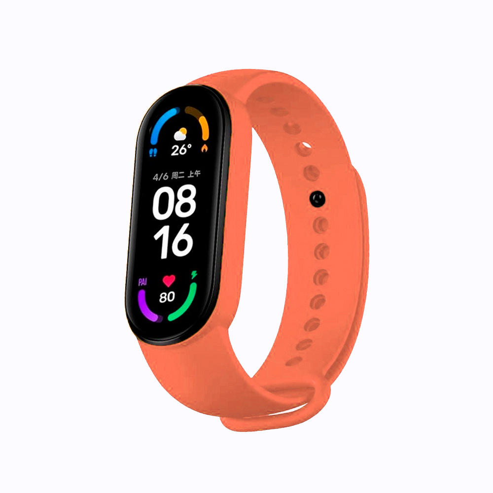 Correas compatibles con Xiaomi Mi Band 5 y Mi Band 6, Amazfit Band 5, pulseras de silicona de alta densidad de recambio para smartband, material flexible e impermeable