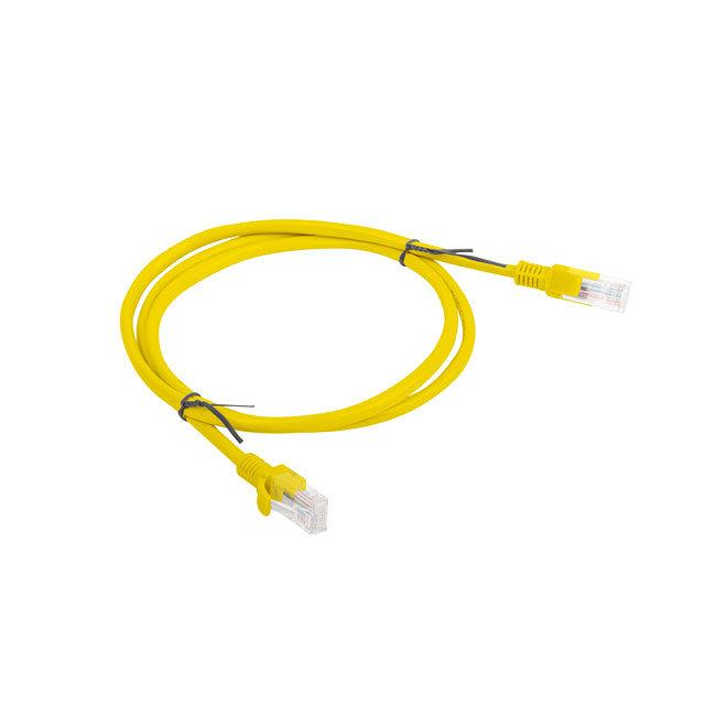 Lanberg patchcord rj45, kat. 5e, utp, 1m, amarillo