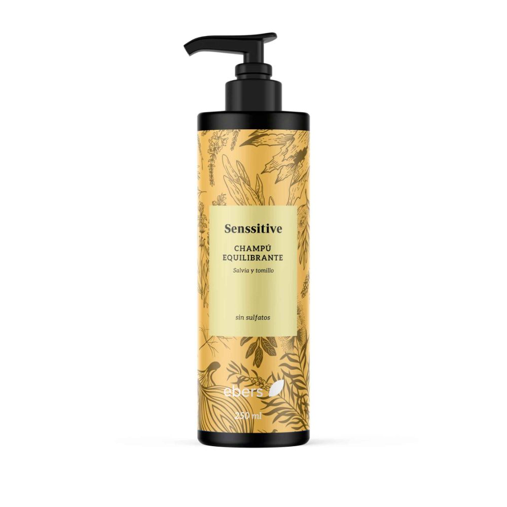 Champú SenssitiveEquilibrante Anticaspa Grasa con Salvia y Tomillo 250 ml Ebers