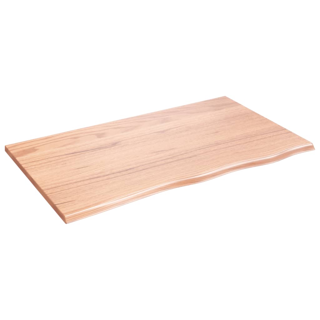 vidaXL Encimera de baño madera maciza sin tratar 100x60x2 cm