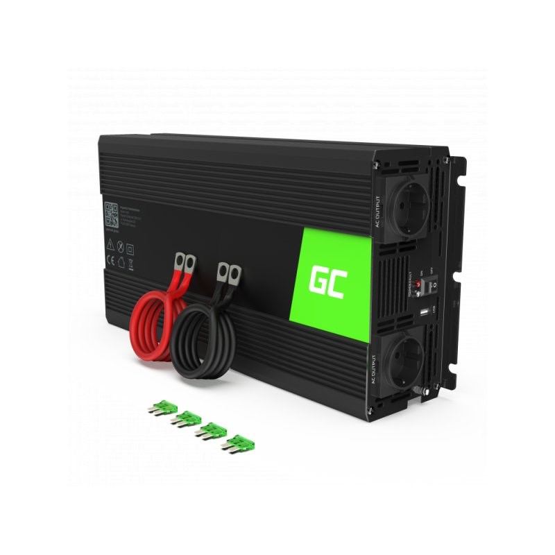 INVERSOR GREEN CELL INV21 24V-230V 3000W/6000W