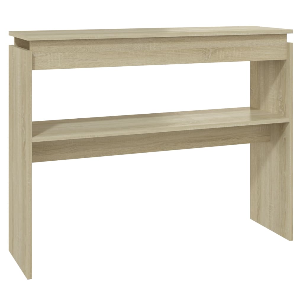 Vidaxl Mesa Consola Madera Contrachapada 102x30x80 Cm Blanco