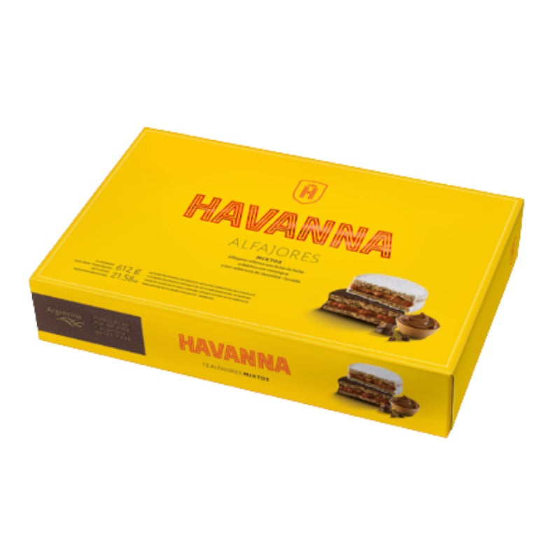 12 Alfajores Mixtos Chocolate y Merengue Havanna - Qumir