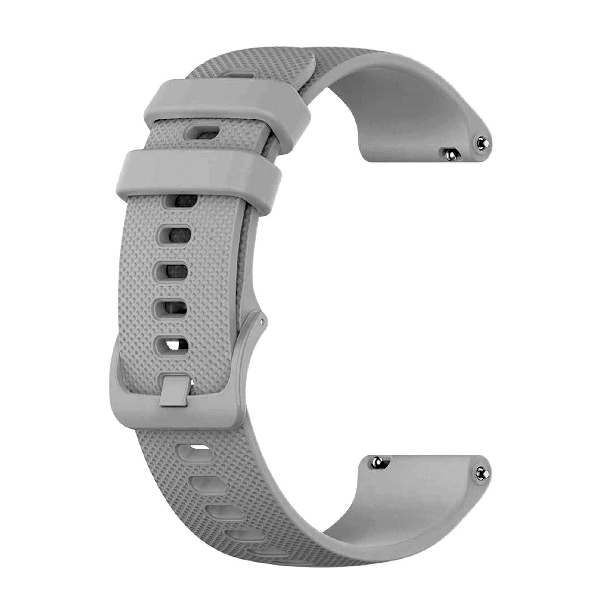 Ociodual OcioDual Correa Reloj 18mm, Correa Smartwatch, Liberación Rápida, Correas Reloj Inteligente, Recambios para Relojes Inteligentes Hombres y Relojes Inteligentes Mujer, Gris