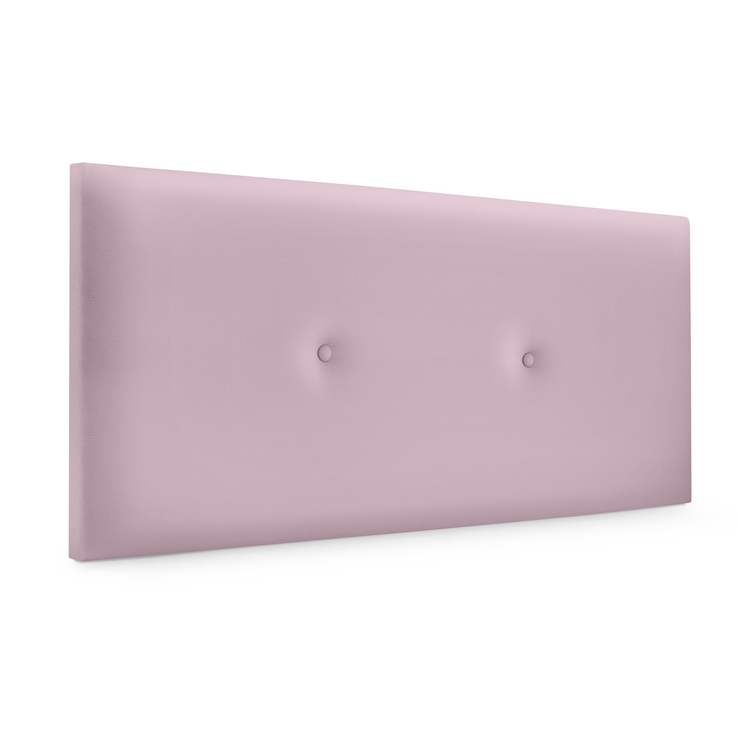 DHOME Cabecero de Polipiel o Tela Acualine Liso con Botones Tapizado Colores Cabezal Lujo Cama Dormitorio Moderno Acolchado (Rosa Polipiel)
