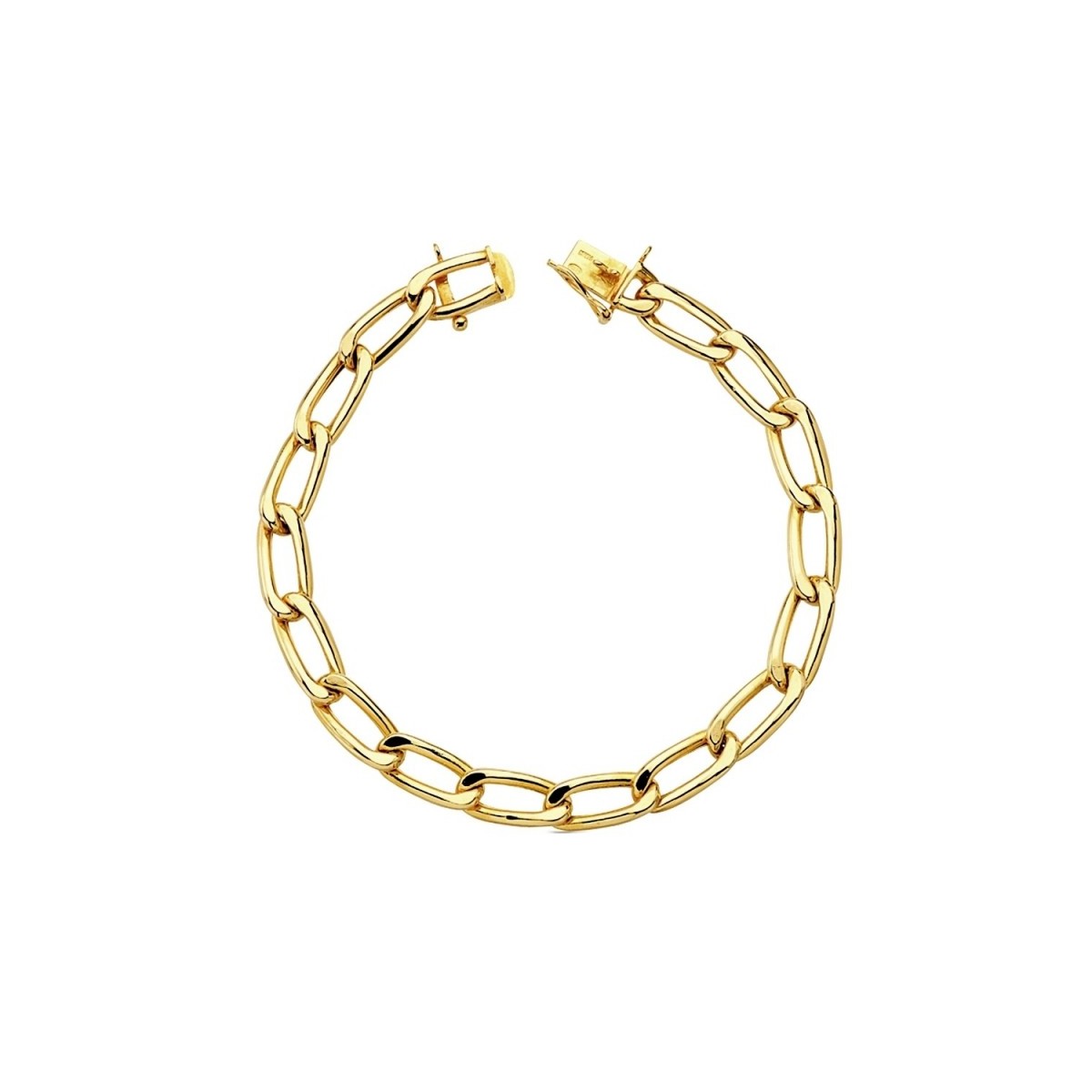 Pulsera oro 18k Bilbao hueca 22cm. 13,10gr.