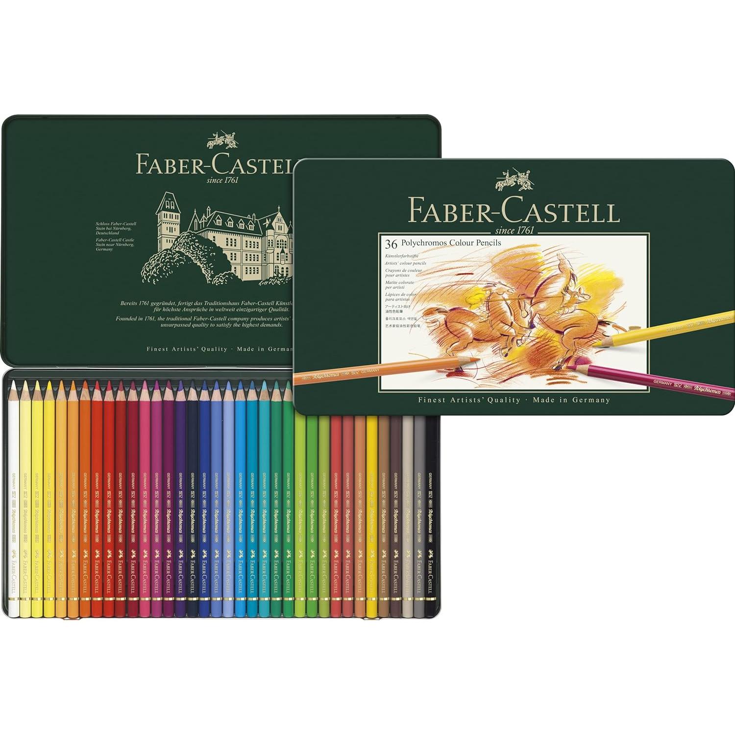 Faber Castell - Estuche de 36 Lapices de Colores Polychromos
