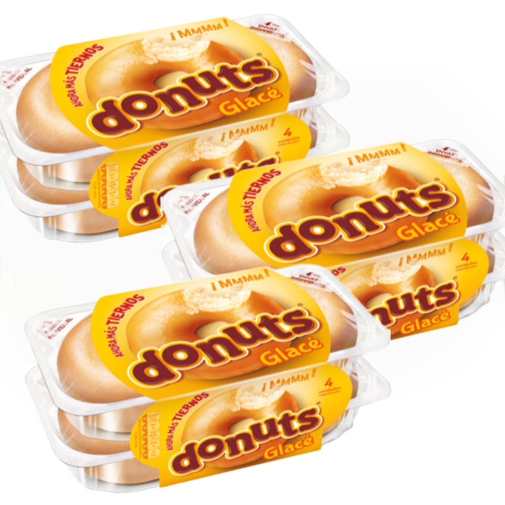 Nuevo - ROSQUILLA AZUCAR DONUTS 208 g P4  pack 3unidade