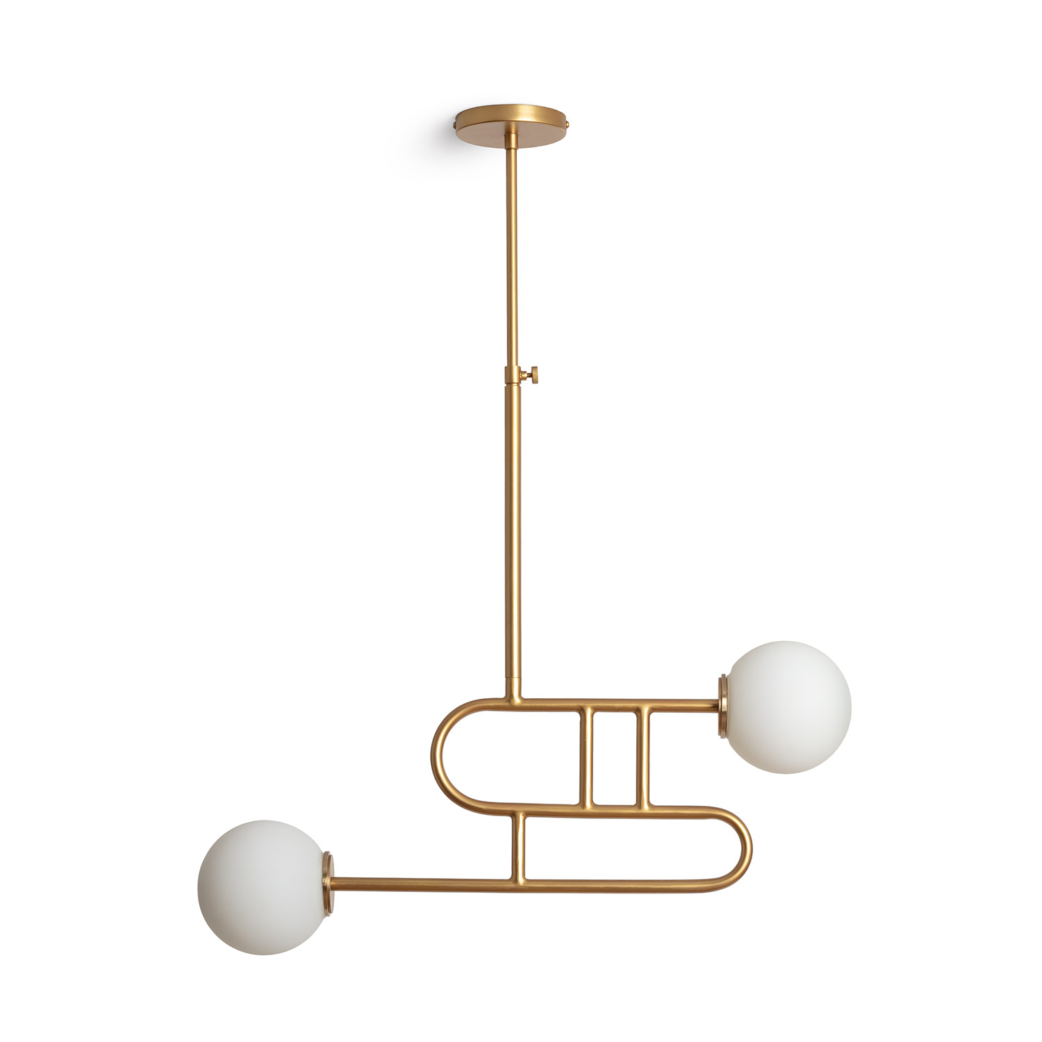 Ledkia Lámpara de Techo Metal Rowsley Dorado