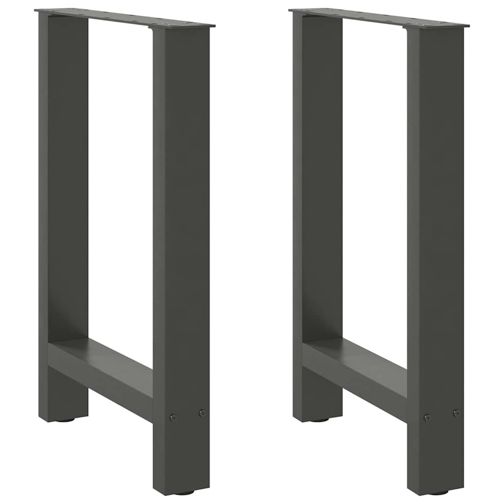 vidaXL Patas para mesa de comedor (2 unidades, 60 x 72-73 cm, acero)