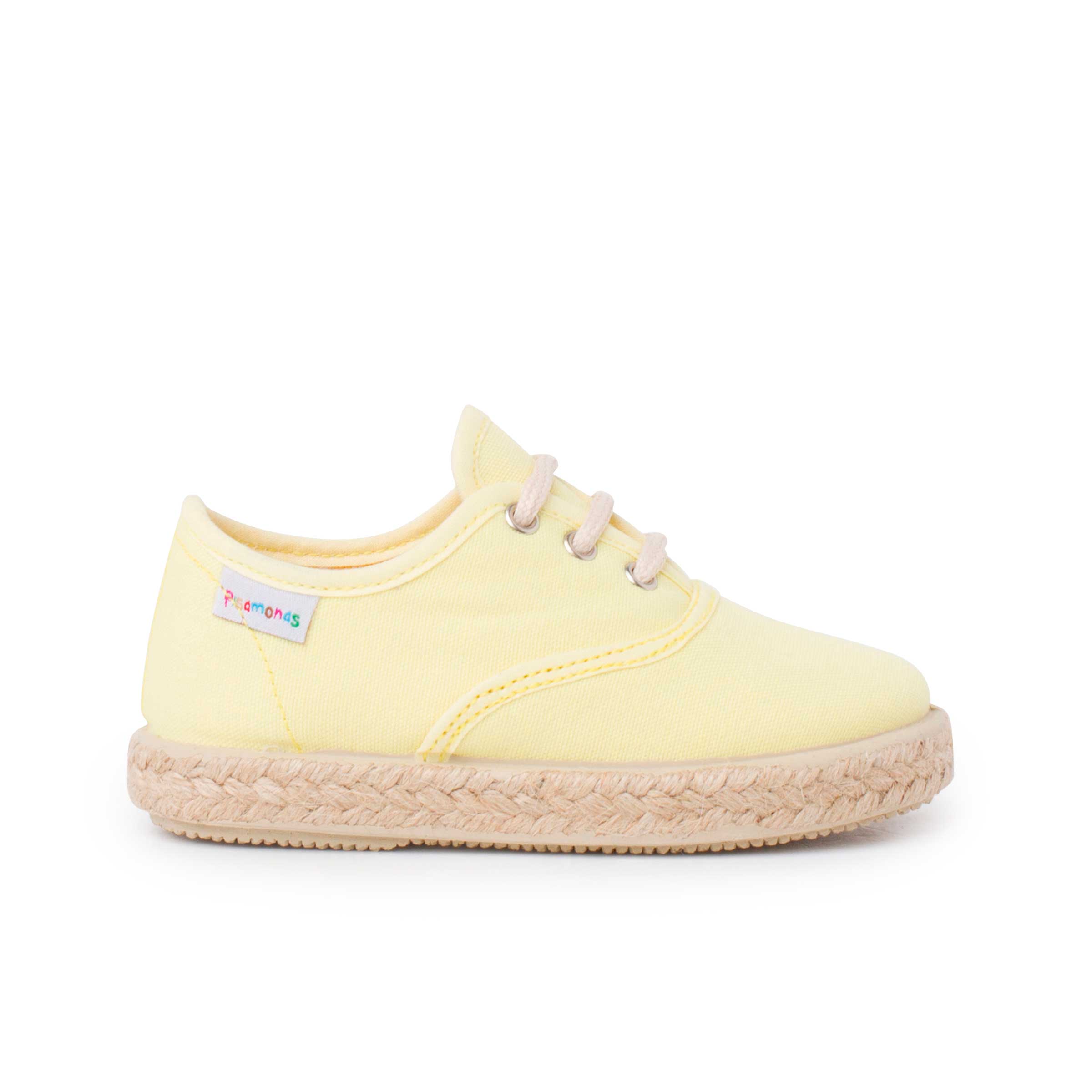Pisamonas zapatillas lona cordones suela alpargata