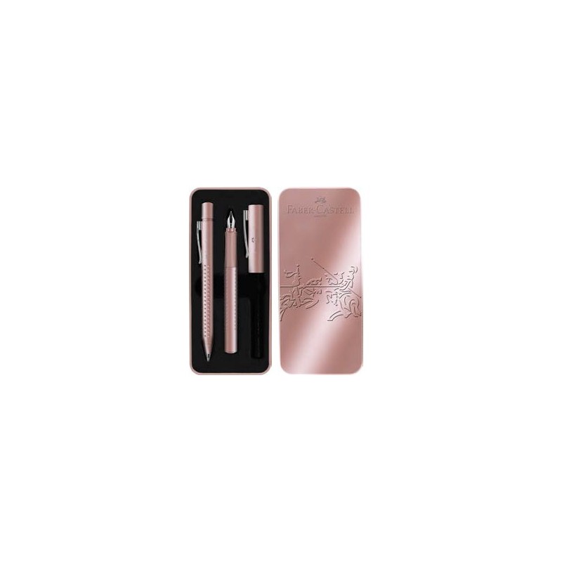 Faber-Castell - 201539 juego de bolígrafos Oro rosa 2 pieza(s) 201539