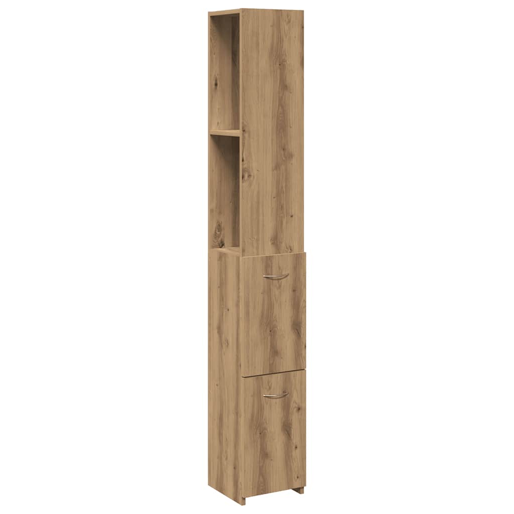 vidaXL Armario de baño madera de ingeniería roble artisan 25x25x170 cm