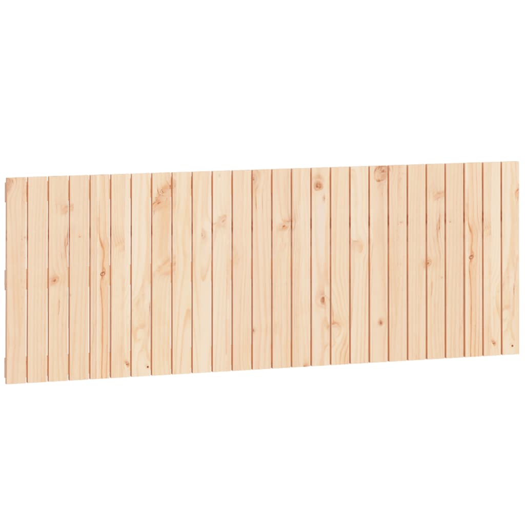 vidaXL Cabecero de cama de pared madera maciza de pino 166x3x60 cm
