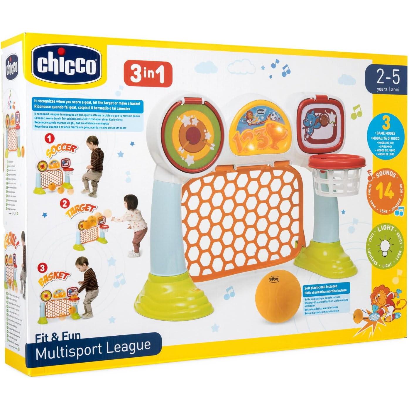 Chicco Chicco Multisport League – Portería Electrónica 3 en 1