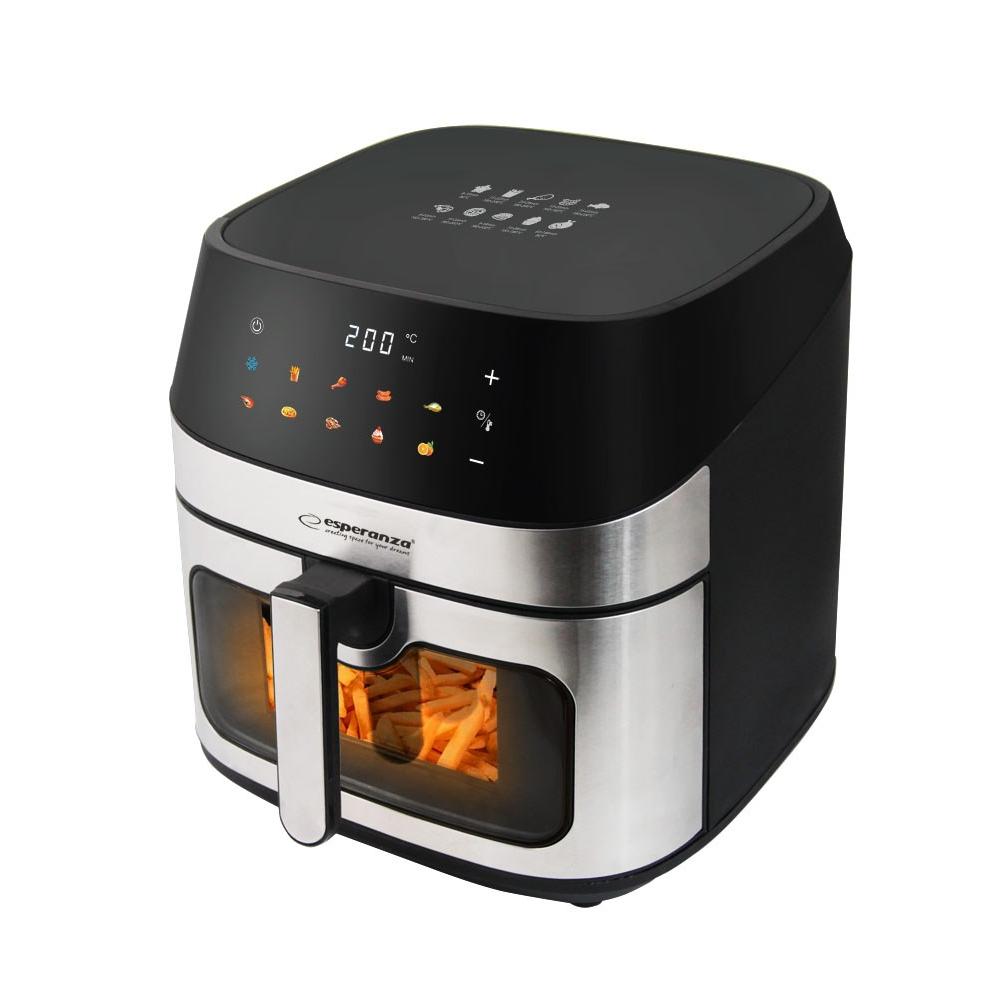 Esperanza eka005 freidora sin grasa 8l, 1600w inox