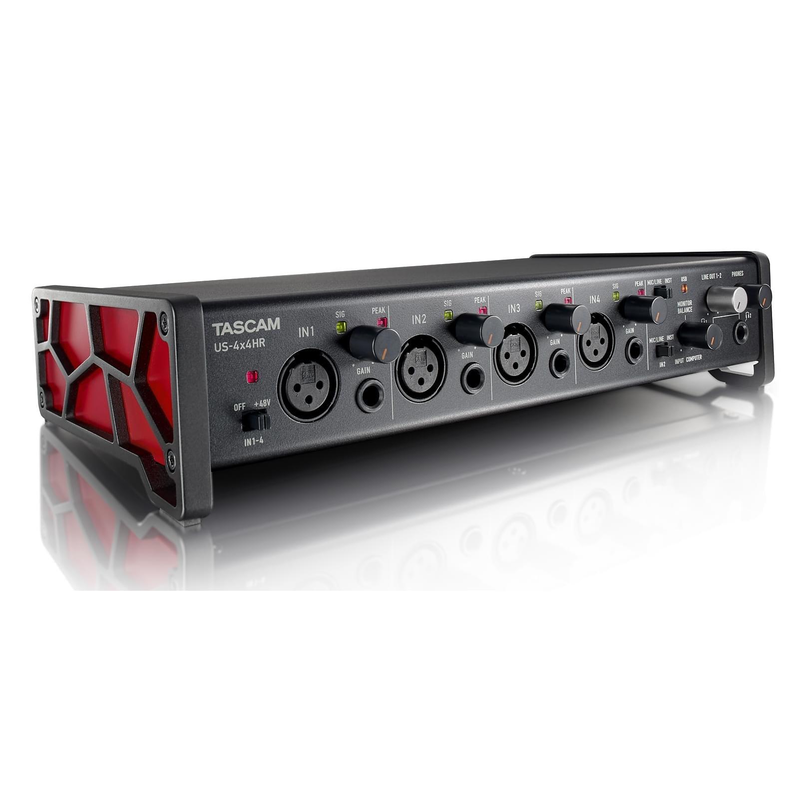Tascam US 4x4HR - Interfaz de audio USB / MIDI (4 entradas, 4 salidas)