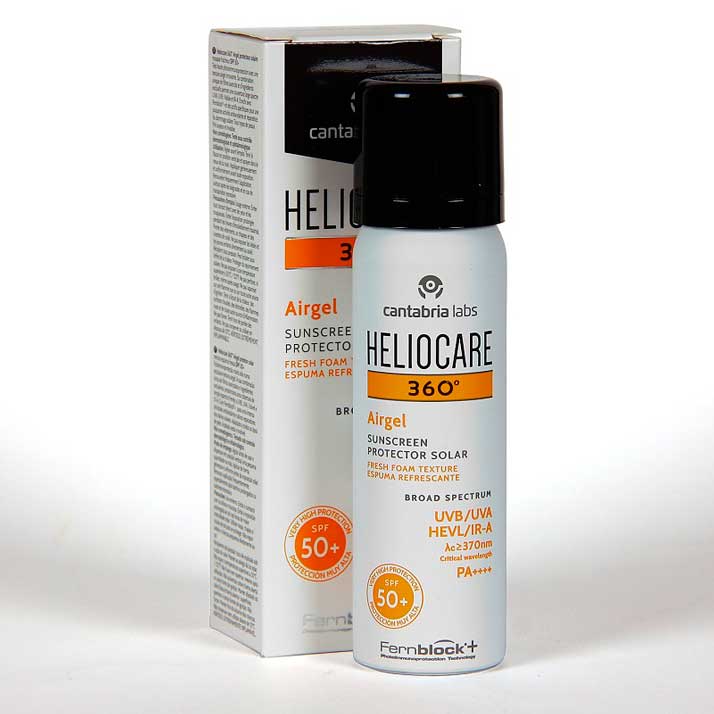 Protector Solar Heliocare 360º Airgel SPF50+ 60 Ml - Textura Única de Gel