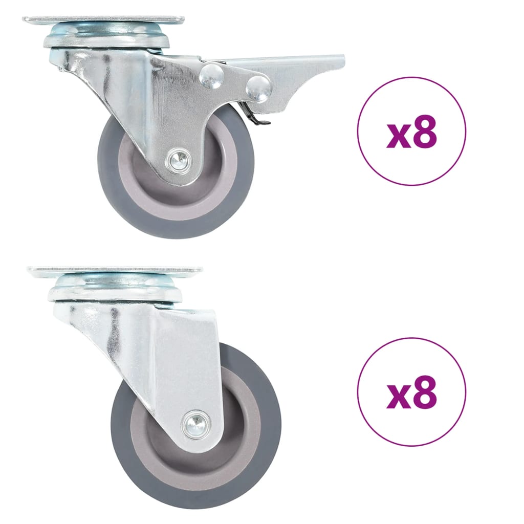 vidaXL Ruedas Giratorias con Diámetro 50mm Manipulación Materiales Muebles Cantidad 4 unidades,  8 unidades,  12 unidades y mas