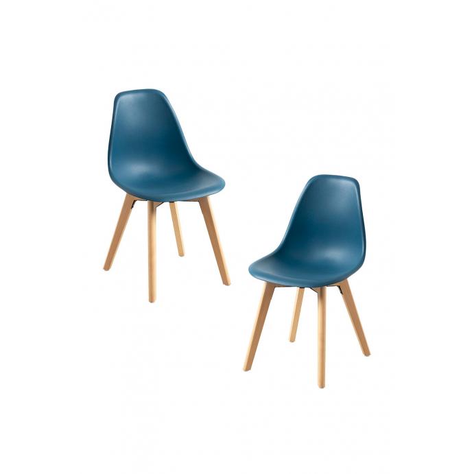 Regalos Miguel - Packs Sillas Comedor - Pack 2 Sillas Kelen - Azul Petróleo