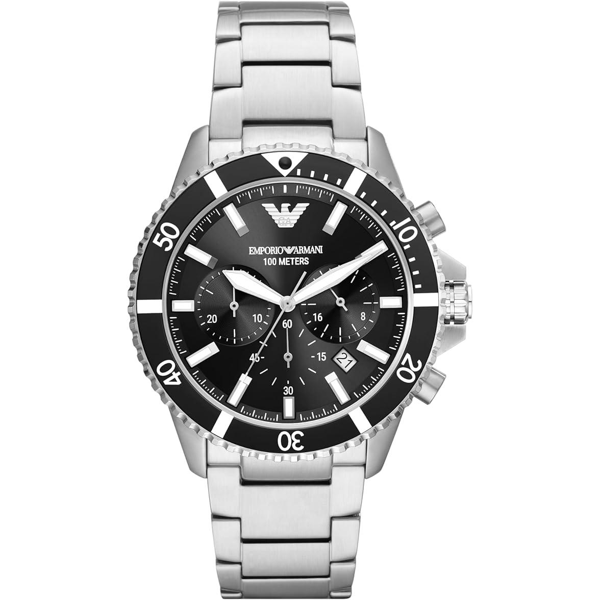 Emporio Armani Reloj hombre AR11360, con calendario, Incluye Caja Original, Diámetro: 43MM