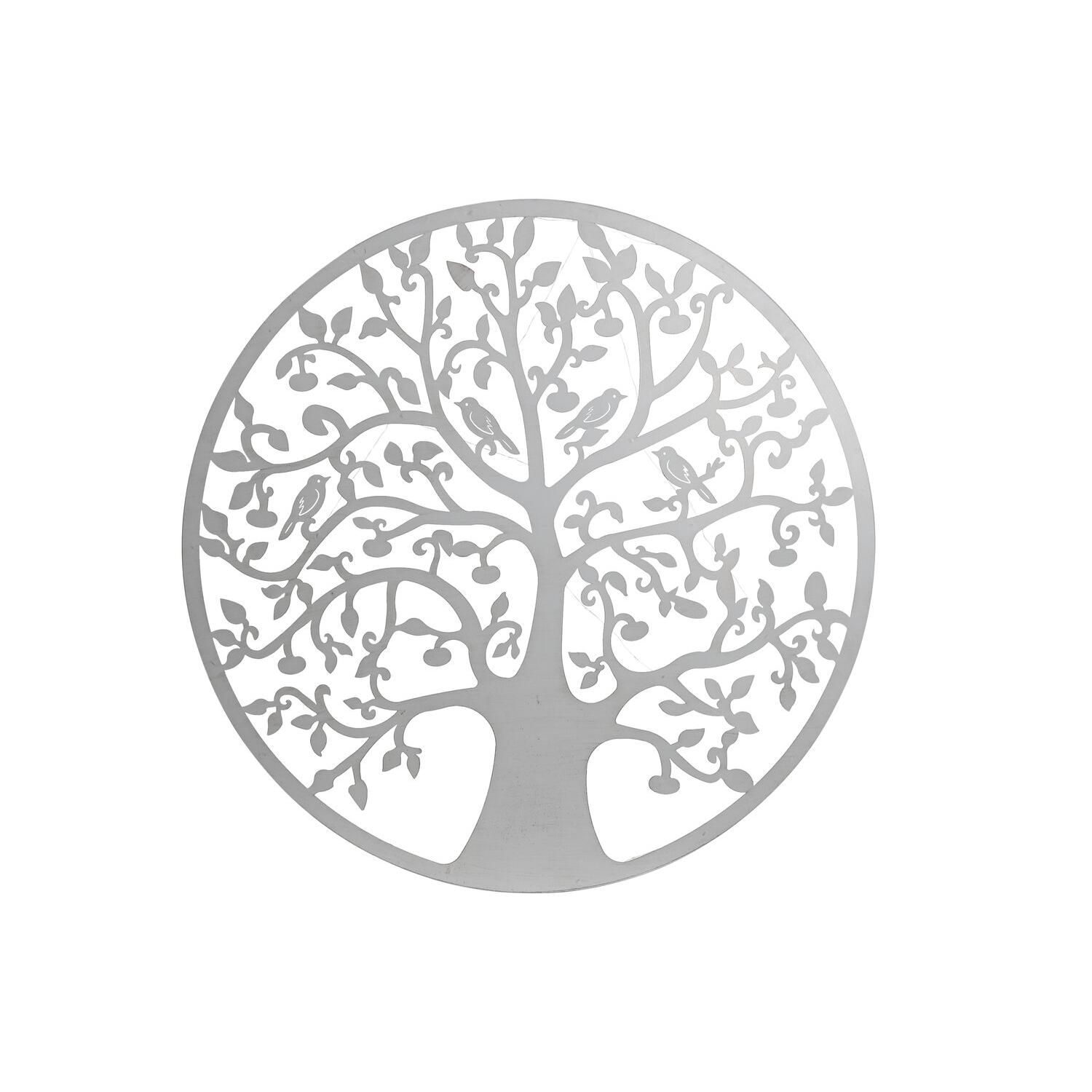 Decoracion Pared Led Metal 99X2X99 Arbol Blanco El mejor complemento para tu hogar  -Fijalo-