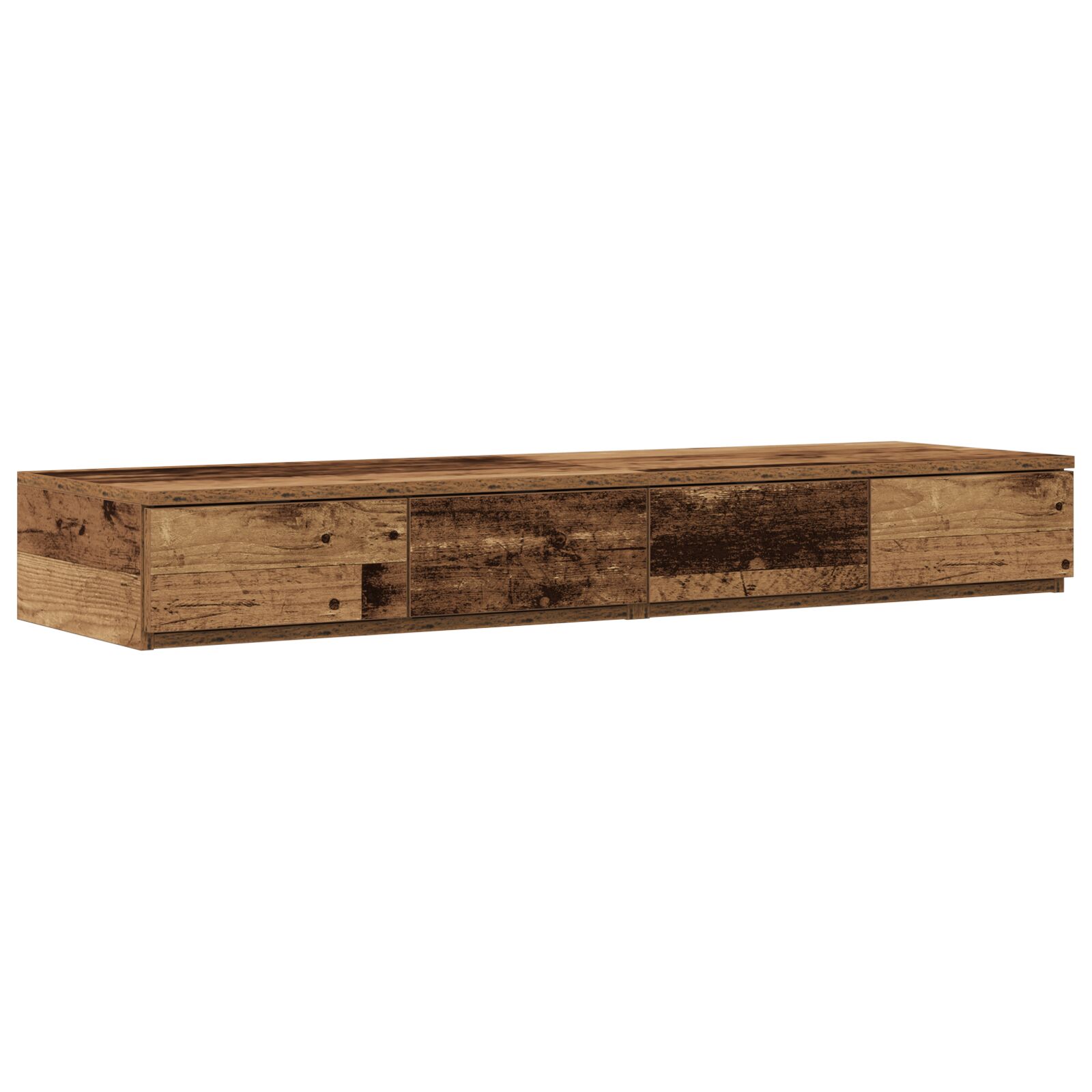 Cajones de Cama vidaXL Madera Vieja 120x36,5x16,5 cm Contrachapado