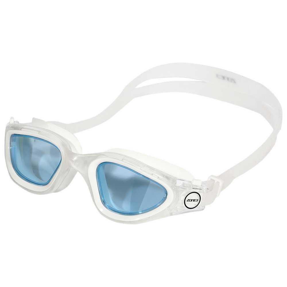 Gafas de Natación Zone3 Vapour Blanco con Lente Azul - Suaves y Cómodas