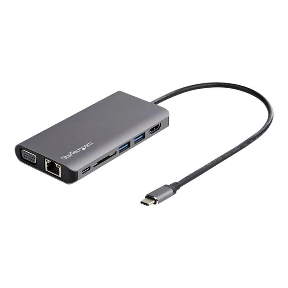 HUB Switch puertos Salida HDMI 4K STARTECH DKT30CHVAUSP | USB-C, Negro y gris espacio, Gris