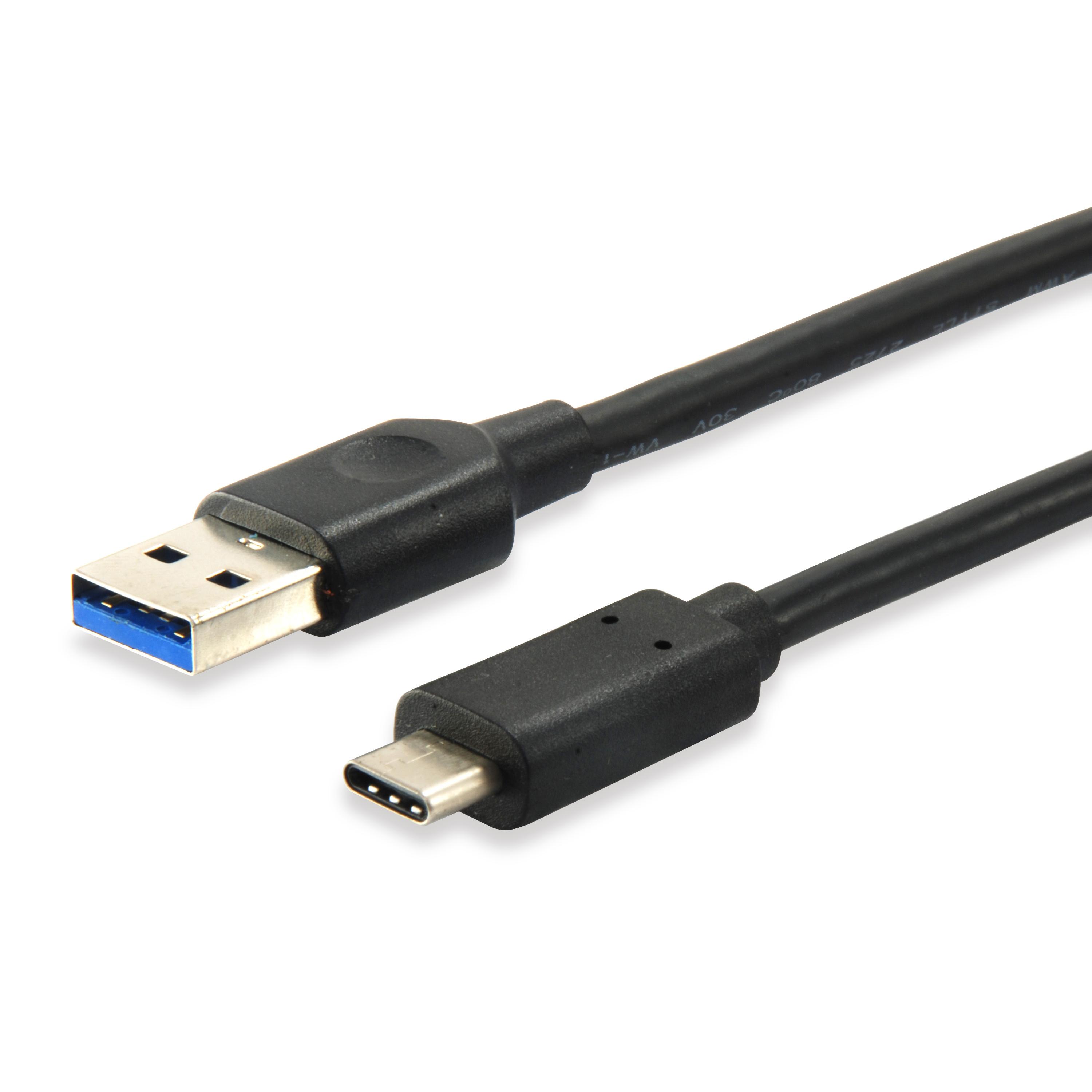 Equip 128343 cable USB 0,25 m USB C USB A Negro