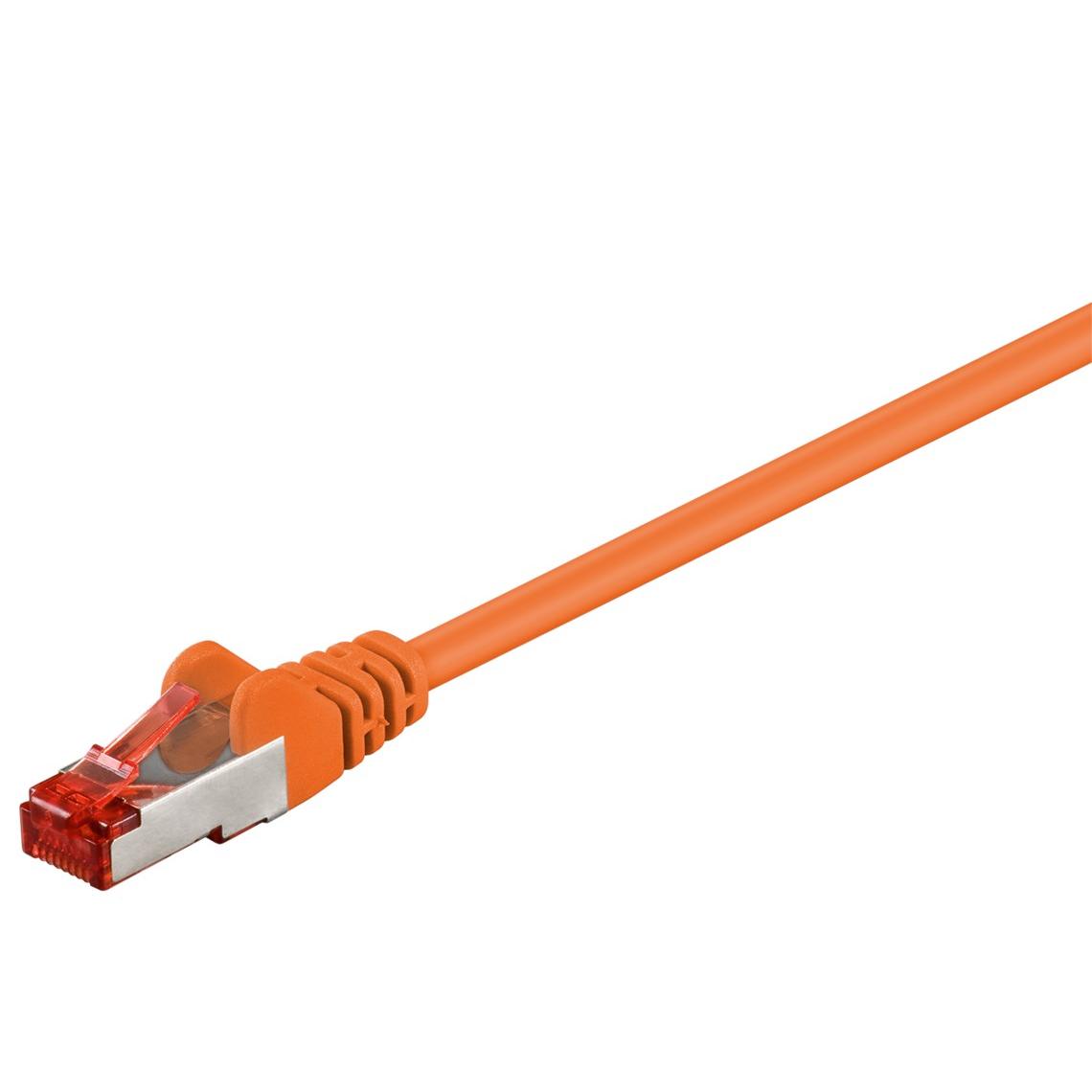 Goobay CAT 6-5000 SSTP PIMF 50.0m cable de red Naranja 50 m