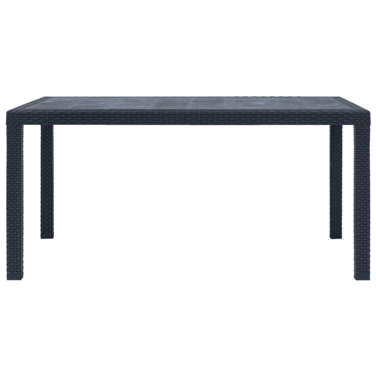 Mesa de jardín Clavel antracita 72x150x90 cm