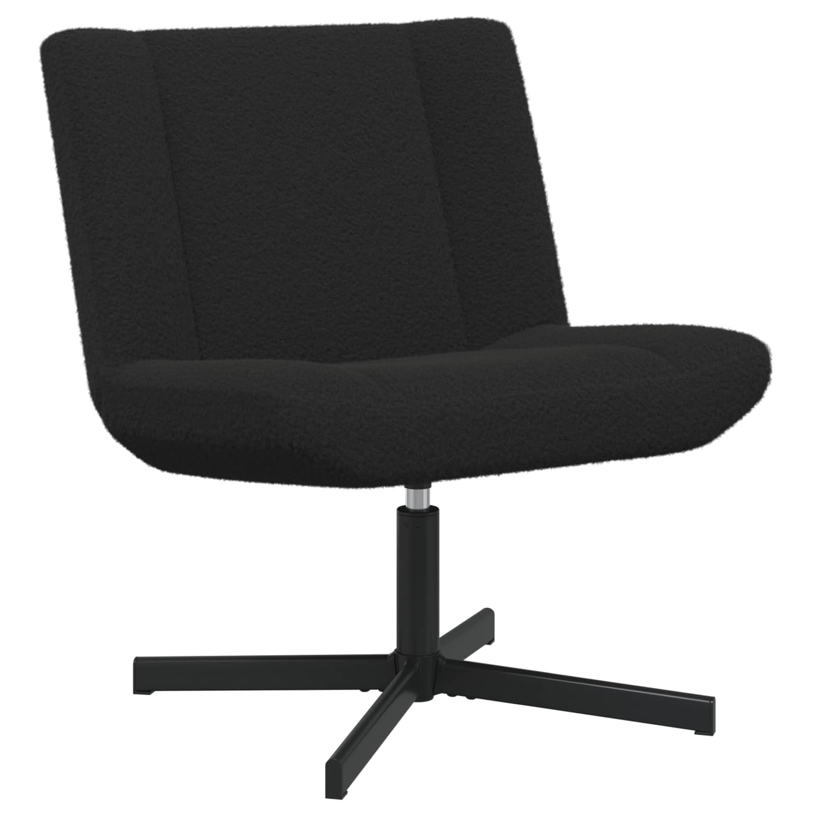 vidaXL Silla giratoria 63 x 75 x 76 cm Piel de oveja Multicolor