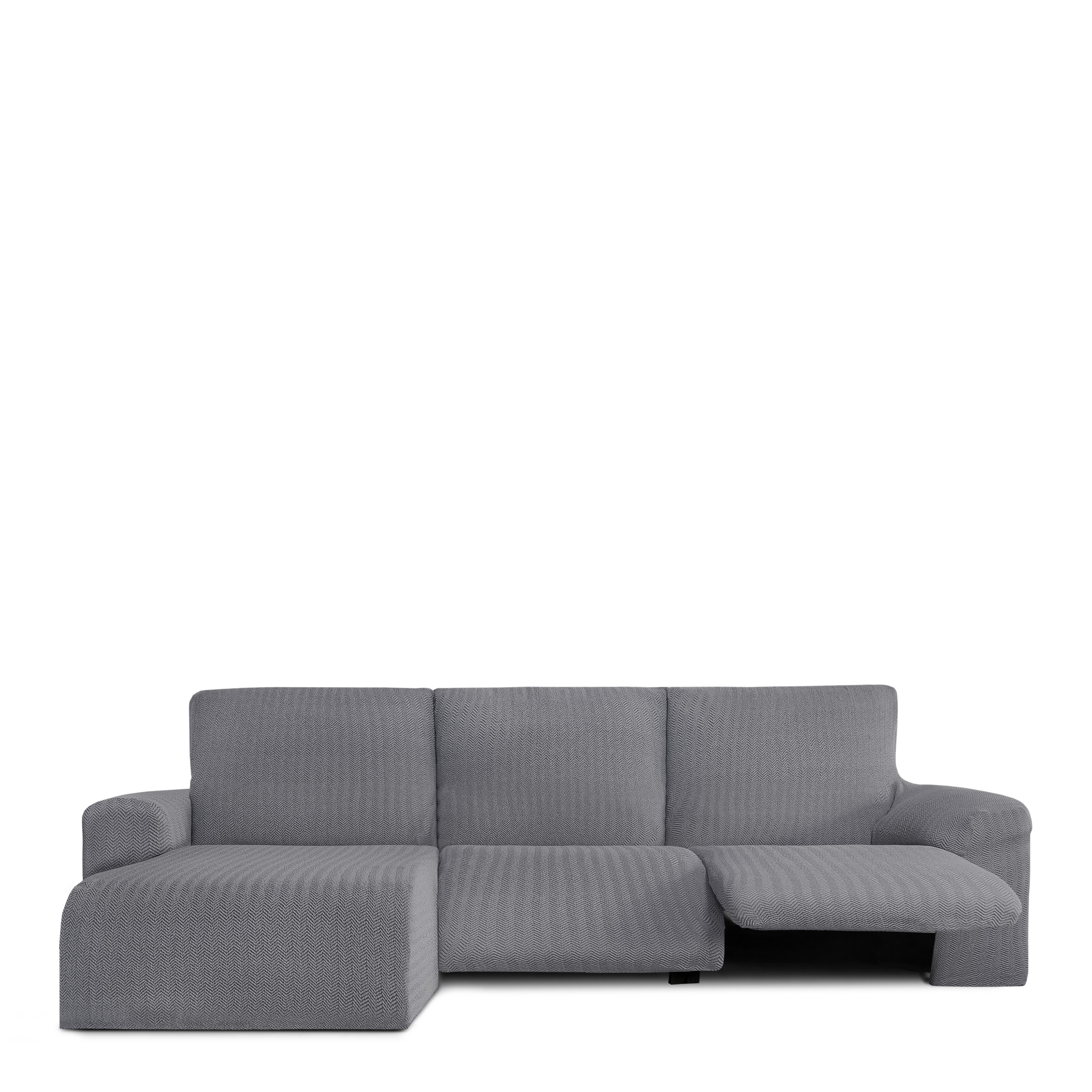 Funda de sofa m/0 ch. longue relax premium jaz izquierda (Mirando de frente) c/6 brazo corto, Tamaño brazo corto izquierda, 170x310x110cm, Fábricada en España