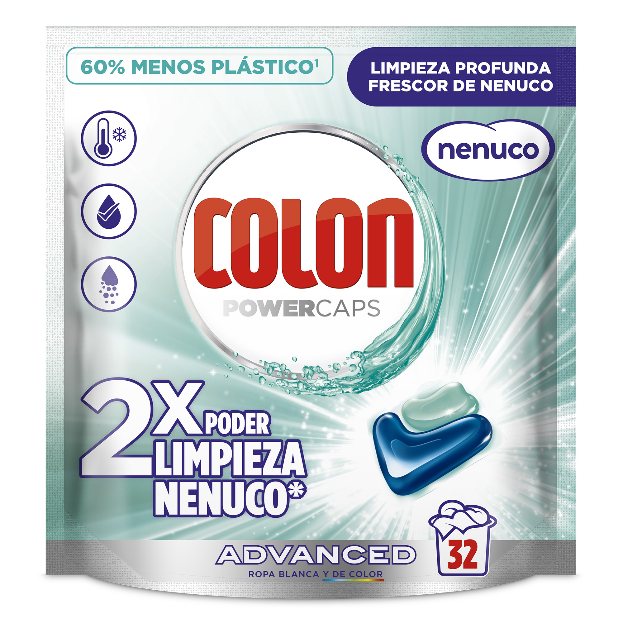 Colon Nenuco Detergente para la lavadora - 32 cápsulas
