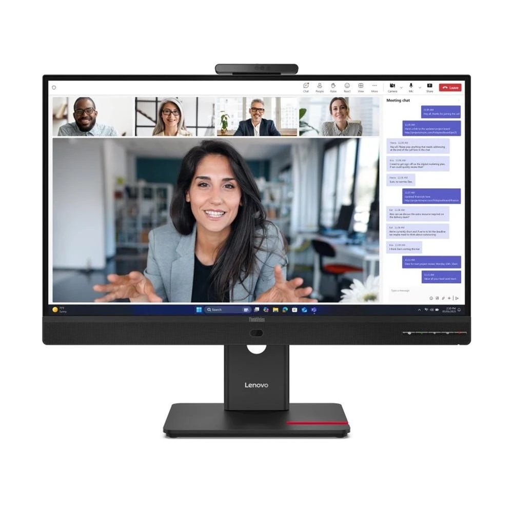 Monitor Profesional / Oficina / Teletrabajo IPS Lenovo 23,8" Full HD (1920 x 1080 píxeles) 64B6MAT1EU | 120hz, 4 ms (rápido) / 6 ms (GTG), 16:9, Cámara