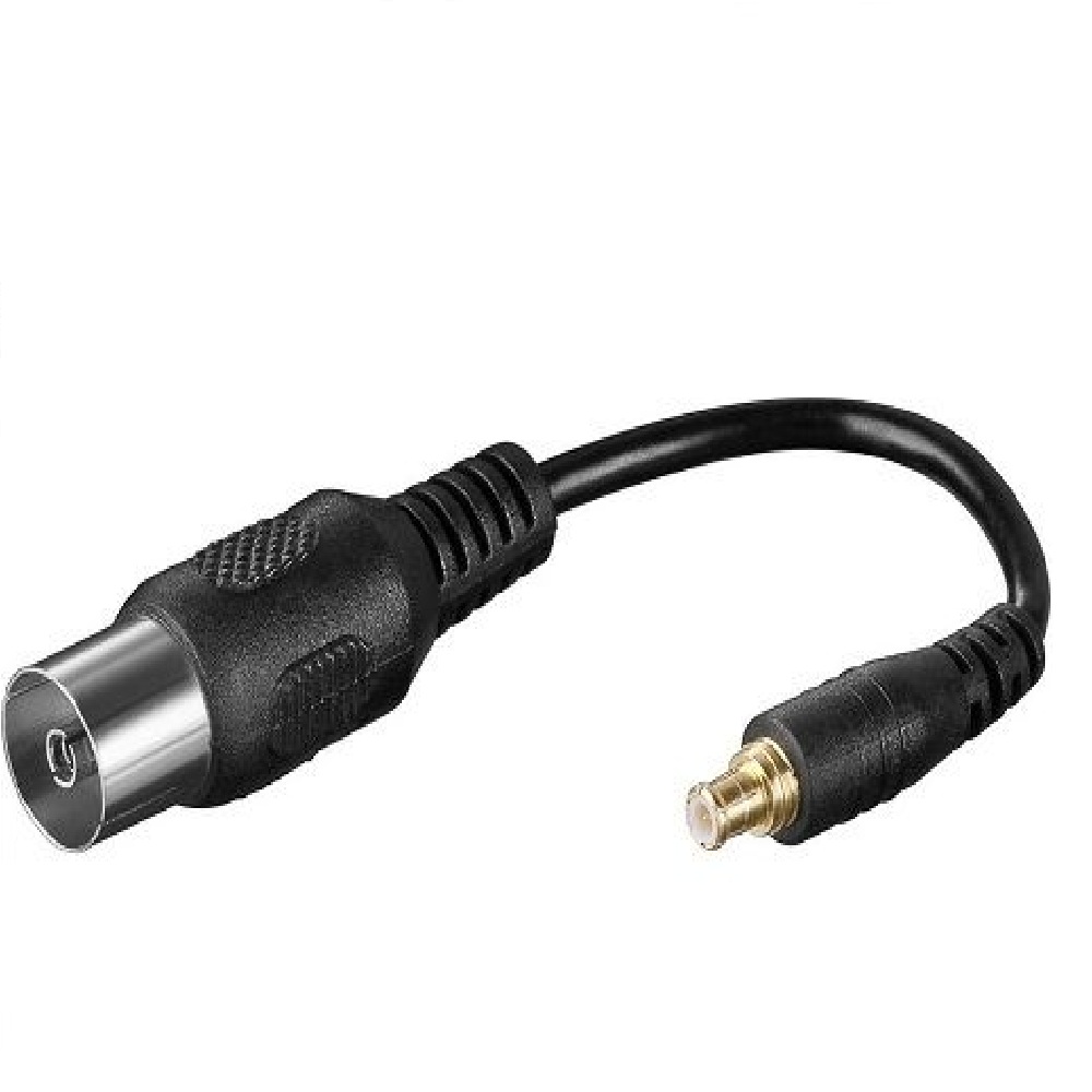 CABLEPELADO Cable Antena coaxial Hembra - MCX DVBT Macho | Adaptador de Antena DVB-T | AWG 24 | Apto para para USB TV DVB-T Tunner | 10 cm