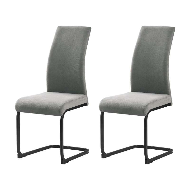 Miroytengo Pack Sillas Salón Comedor Tacoma Estilo Contemporáneo Color Gris 43x100x45 cm