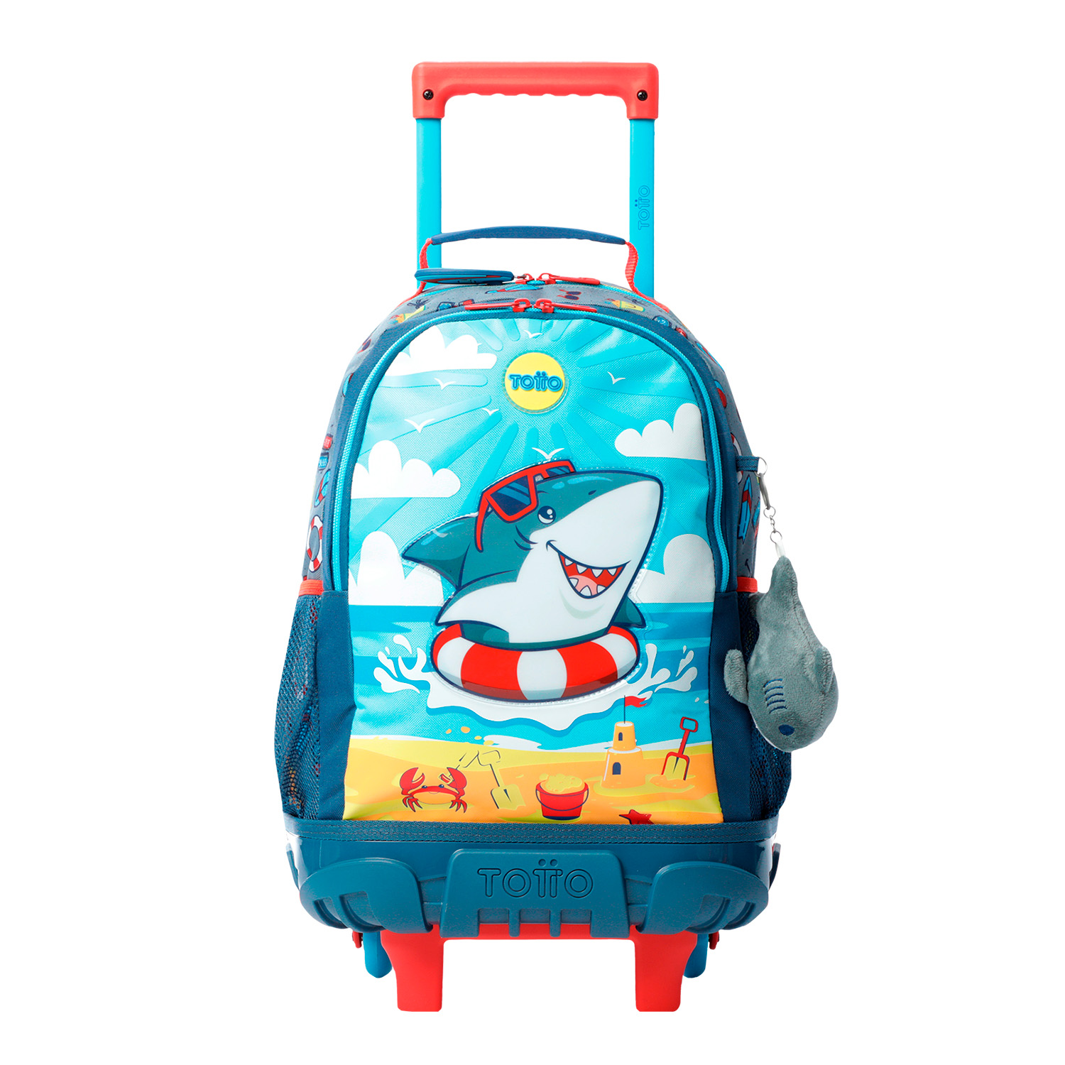Totto Mochila infantil ruedas Little Surfer Material: Poliéster 30 x 41.5 x 19 cm