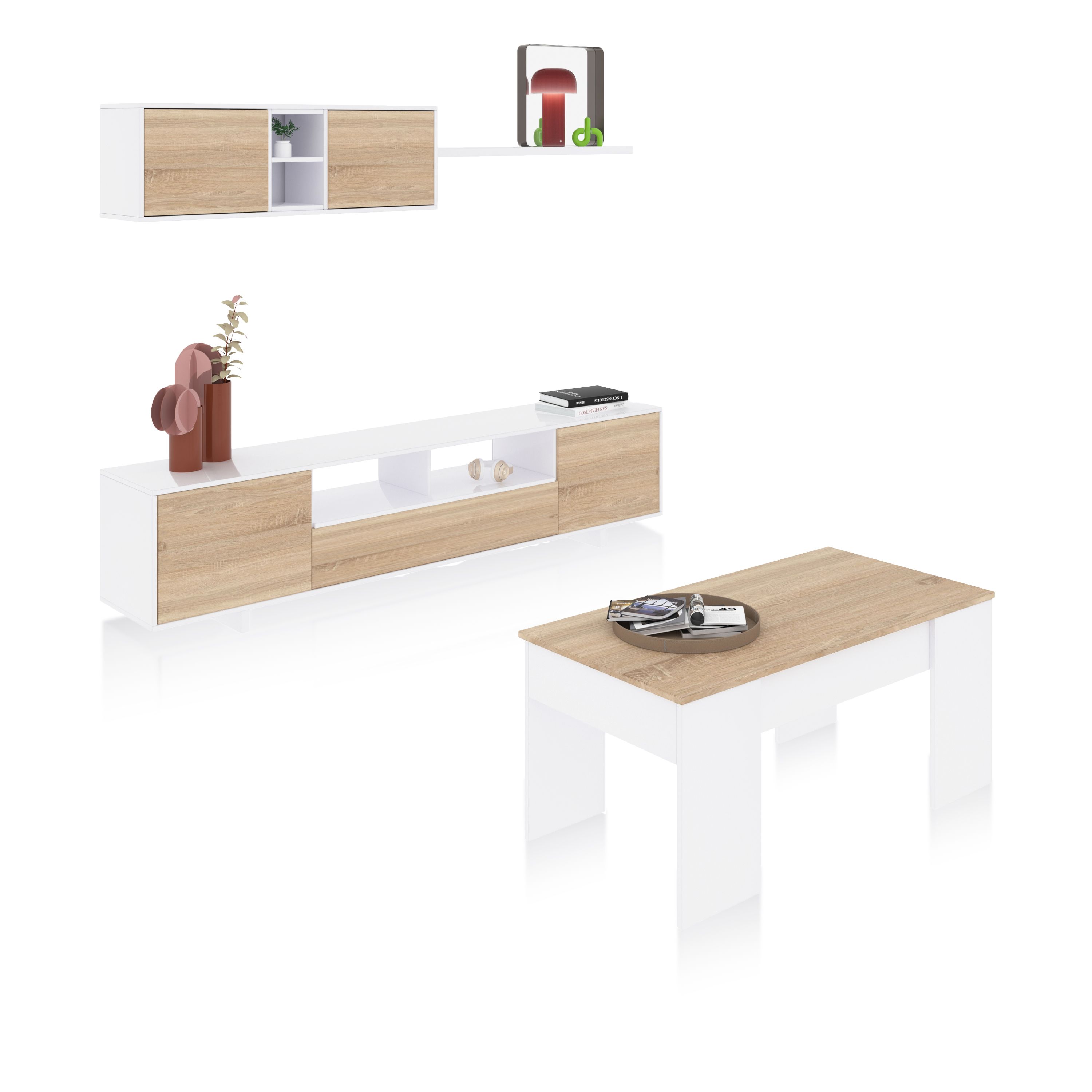 Habitdesign -Pack salón con mesa de centro Plus V2