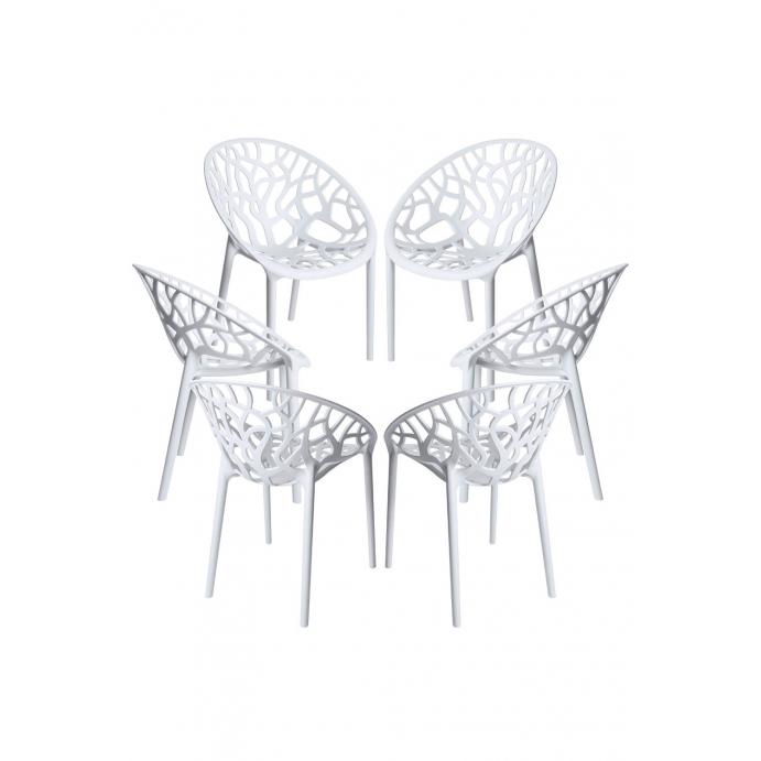 Regalos Miguel - Packs Sillas Jardín - Pack 6 Sillas Nido - Blanco