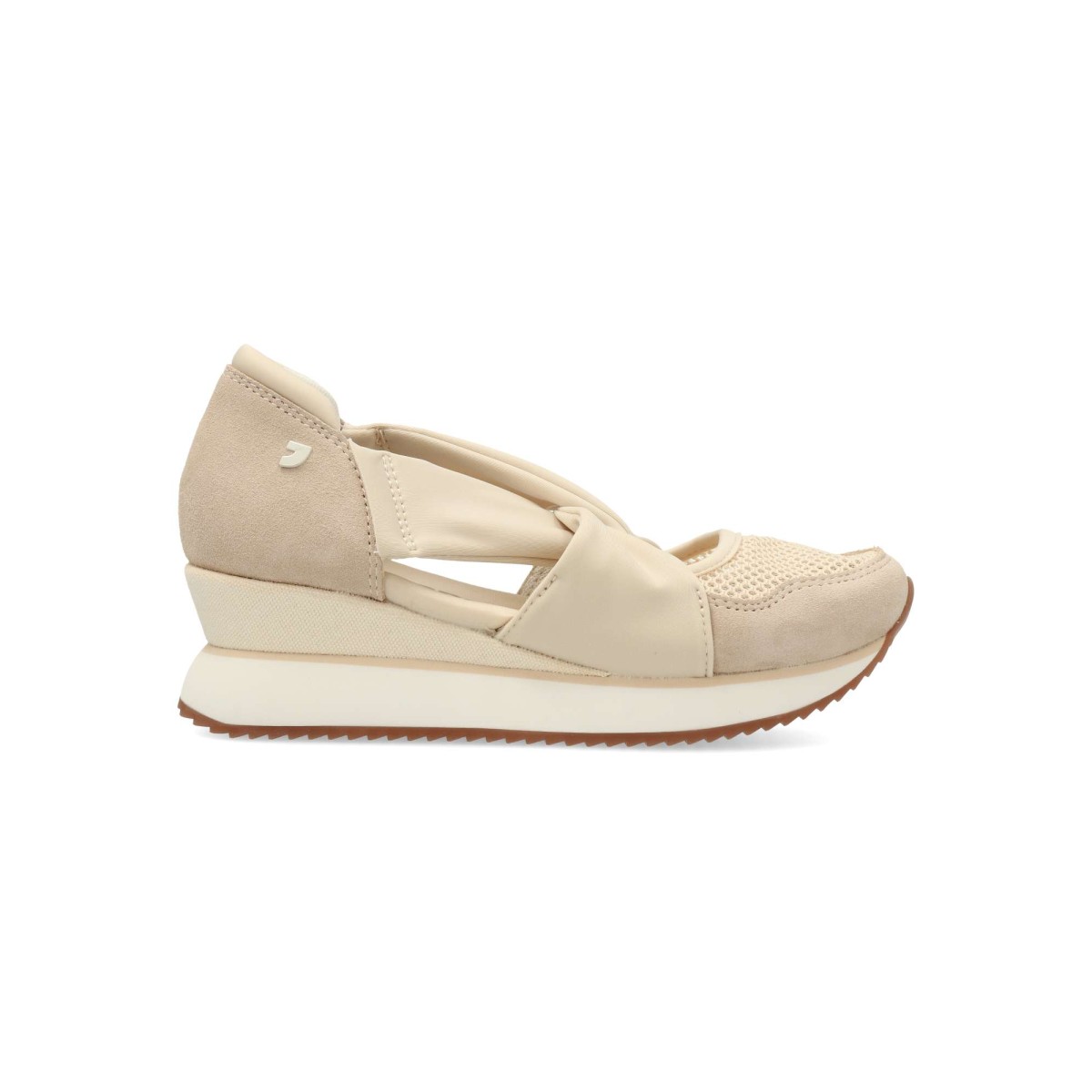 Gioseppo - Sandalias sneakers Tuhelj para mujer, estilo espadrilla con tiras elásticas cruzadas, suela EVA sobre goma y cuña forrada, plantilla acolchada confort 5 cm