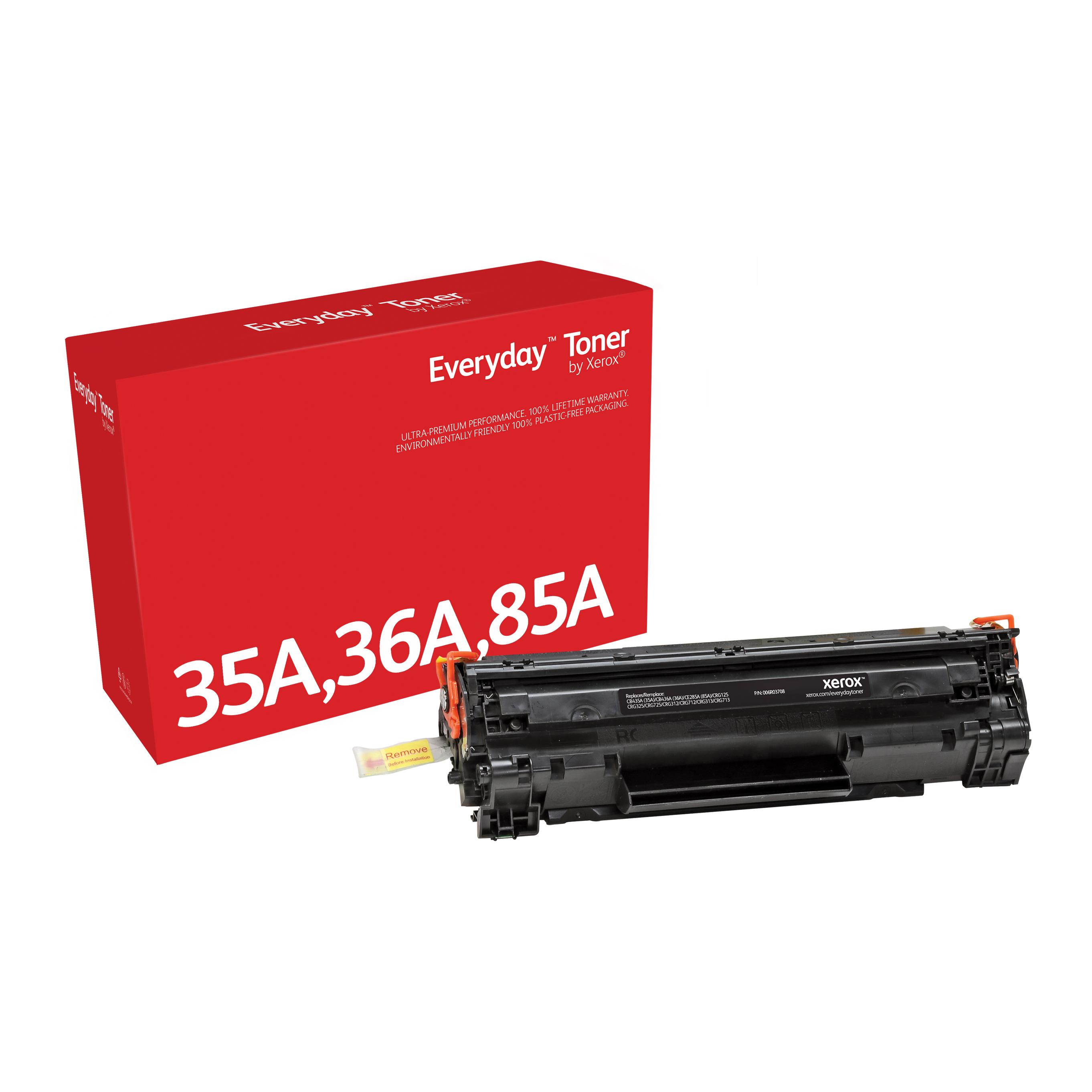 Compatible Everyday Tóner Negro Equivalente a CB435A/ CB436A/ CE285A/ CRG-125 para HP LaserJet P1505