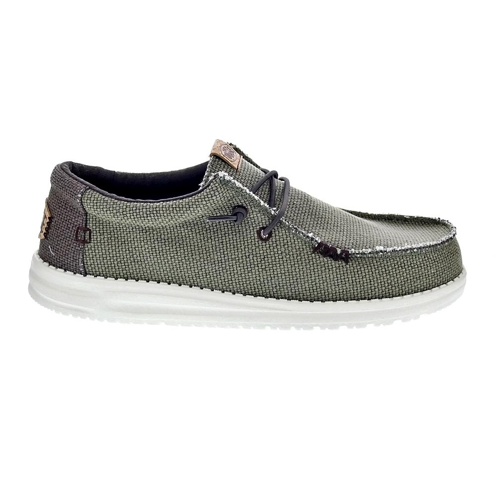 Hey Dude Hombre Mocasines modelo Wally Braided Verde